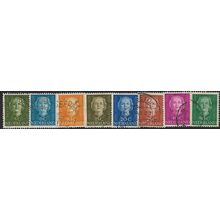 1949/1951 8 different values - fine used (o)