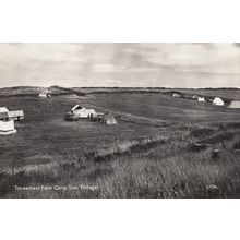 Trewethett Camping Caravan Site Tintagel Cornwall Real Photo Postcard