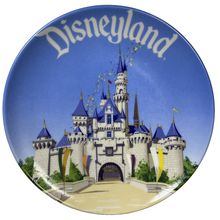 Disneyland Parks Souvenir Plate Sleeping Beauty Castle Disneyland Japan Vintage