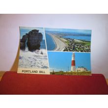 multiview, PORTLAND BILL, DORSET used postcard Colourmaster 1982 pm =
