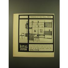 1961 Royal System Advertisement - Wall Furniture Components by Poul Cadavius