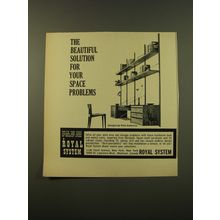 1961 Royal System Wall Furniture Components by Poul Cadavius Ad - Beautiful