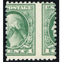 525, Mint NH 1¢ - Large Misperforation ERROR - Stuart Katz