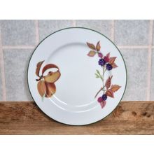 Royal Worcester Evesham Vale | Small Fruit Plate 6.5 inch | Green Rim Vintage