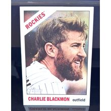 CHARLIE BLACKMON 2015 TOPPS HERITAGE BASEBALL CARD #335