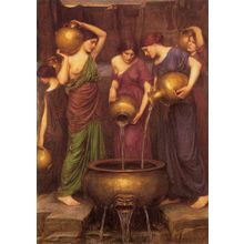 Waterhouse_The_Danaides Poster Canvas Movie Film Print A0 A1 A2 A3 A4 A5 A6 Art
