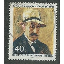 BERLIN - 1972 40pf ' MAX LIEBERMANN' FINE USED (EBID42-328)