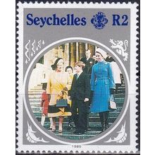 Seychelles 1985 Queen Elizabeth Mother R2 Unmounted Mint NHM SG 615 Sc568 stamp