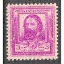 866 3c James Lowell Fine MNH BA0718