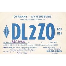 Herford Munchen German Amateur Radio Station QSL Rare 1960s Postcard