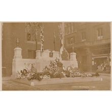 Norwich War Memorial Norfolk RPC Real Photo Military Postcard