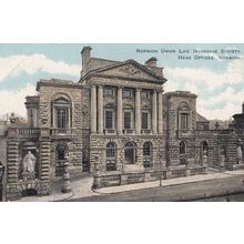 Norwich Union Life Insurance Building Antique Postcard