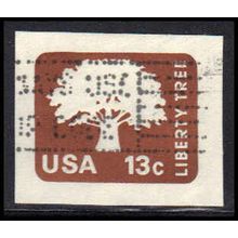 Used U576 13c Liberty Tree Very Fine Cut Square Z2931