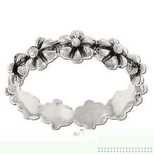 Sterling Silver Daisy Flower Fairy Crown Wreath Ring