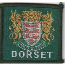 Scout Badge UK - County - Dorset - Black Back (BY256)