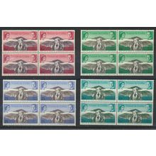 Tristan Da Cunha Stamps Scott #109 To 112, Mint Never Hinged, Blocks of 4