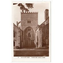 Buckland Abbey Tower and Amicia Door Devon RP Postcard 29