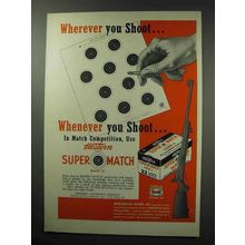 1950 Winchester Model 52 Rifle & Super Match Mark II Ad