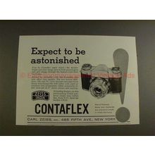 1957 Zeiss Ikon Contaflex Camera Ad - Be Astonished!!