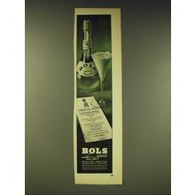 1963 Bols Crme de Menthe Ad - Original Bols Grasshopper