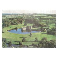 aerial view, LEEDS CASTLE, MAIDSTONE, KENT unused vintage postcard =