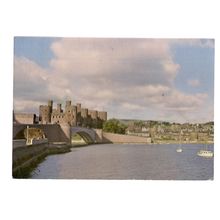 CONWAY CASTLE, CAERNARFONSHIRE used postcard 1970 pm. Min. of Enviroment =
