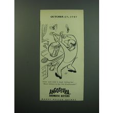 1949 Angostura Aromatic Bitters Ad - cartoon by Virgil Partch - Over and Over