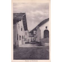 Strasse in Pontresina Switzerland Antique Postcard