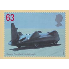 Donald Campbell Motor Racing Land Speed Record Limited Postcard