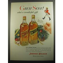 1956 Johnnie Walker scotch Ad - Great Scot! What a wonderful gift