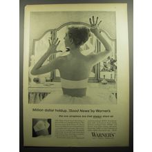 1957 Warner's Good News Bra Ad - Million Dollar holdup