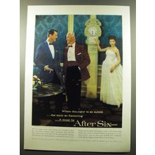 1959 After Six Formal Wear in Caribbean Colors Ad - When the color is so subtle