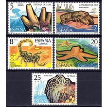 España. 1979. Mi # 2423 /27. Fauna. Invertebrados. Wildlife. Invertebrates