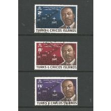 Turks & Caicos Islands 1968 Martin Luther King, used set. SG294-6