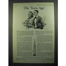 1931 Metropolitan Life Insurance Ad - The Teen Age