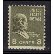 813 8c Martin Van Buren Average MDG U0417