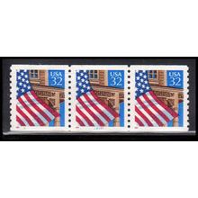 2913 32c U.S. Flag Over Porch Very Fine MNH SG PNC 22221/3 PA3477