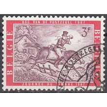 Belgique 1967 Michel 1471 O Cote (2008) 0.25 € Postillon à cheval Cachet rond
