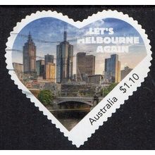 Australia 2020 Let's Melbourne Again MyStamp $1.10 s/a Used