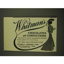 1906 Whitman's Chocolates and Confections Ad