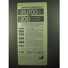1931 The Equitable Life Assurance Ad - Your Retirement