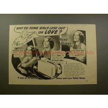 1939 Lux Soap Ad w/ Irene Dunne - Some Girls Lose Love!