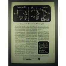 1966 Philips Research Laboratories Ad - A Says Yes B Says No