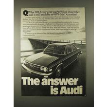 1974 Audi 100LS Car Ad - Was $4975, Still Available