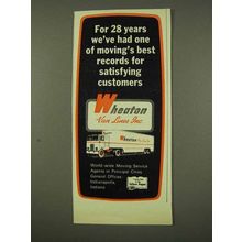 1973 Wheaton Van Lines Ad - Moving's Best Records