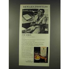 1977 Dewar's White Label Scotch Ad - Profiles Jim Simon