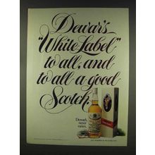 1977 Dewar's White Label Scotch Ad - To All