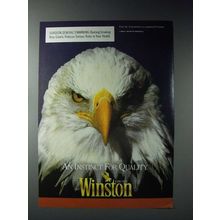 1991 Winston Cigarette Ad - Instinct for Quality