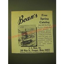 1966 L.L. Bean Ad - Bean's Free spring catalog