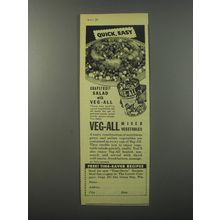 1944 Veg-All Mixed Vegetables Ad - Quick, Easy Grapefruit salad with Veg-all